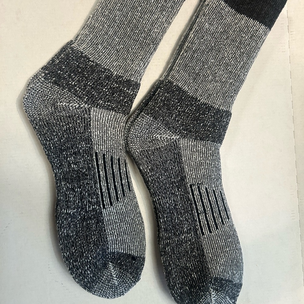 2 PR Soft Merino Wool Boot Socks-TWO NEW PAIR